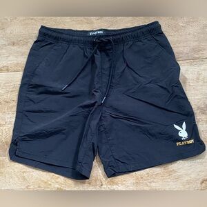Playboy by PacSun Men’s Sz S Black Nylon Swim Trunks‎
